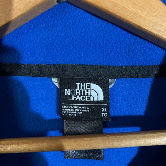 The North Face Blue 1/4 Zip Fleece Lomg Sleeve Pullover Sweater Men's Size XL - Picture 2 of 8